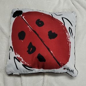 Outdoor Ladybug pillow